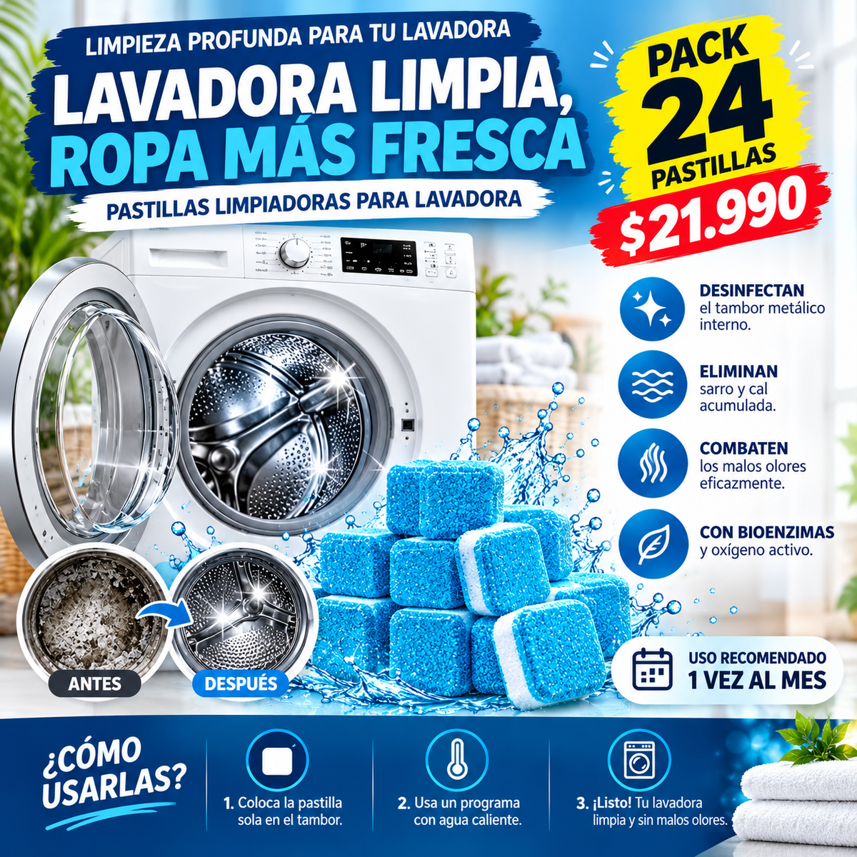 24 PASTILLAS PARA LAVADORAS || GRAN OFERTA !